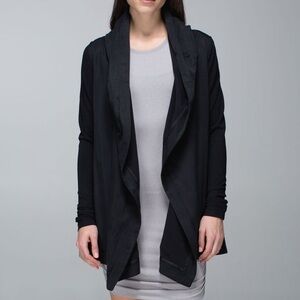 Lululemon Blissed out jacket hooded wrap